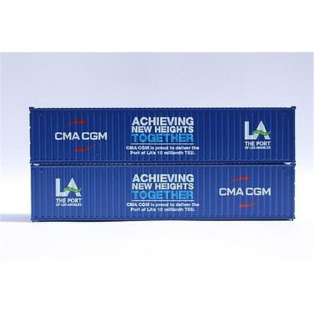 Jacksonville Terminal N Scale CMA CGM Port of LA Replica Container JTC405350